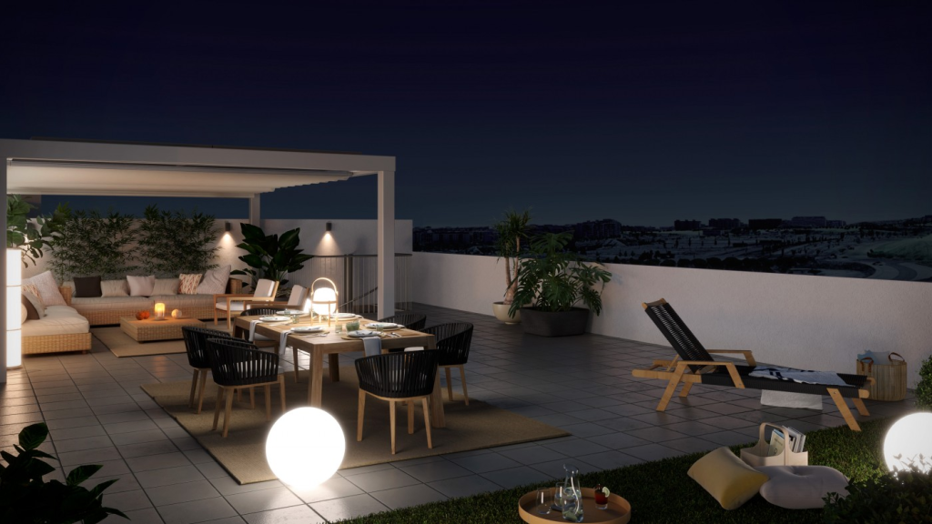 Grandes terrazas en las viviendas certificadas passivhaus | Grupo Lobe